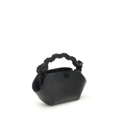 Schwarze Handtasche aus recyceltem Polyester