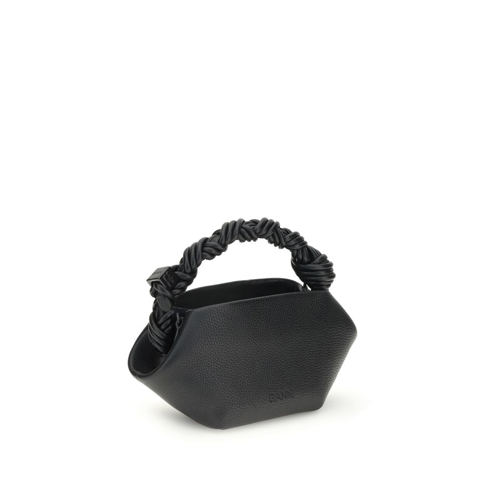 Schwarze Handtasche aus recyceltem Polyester