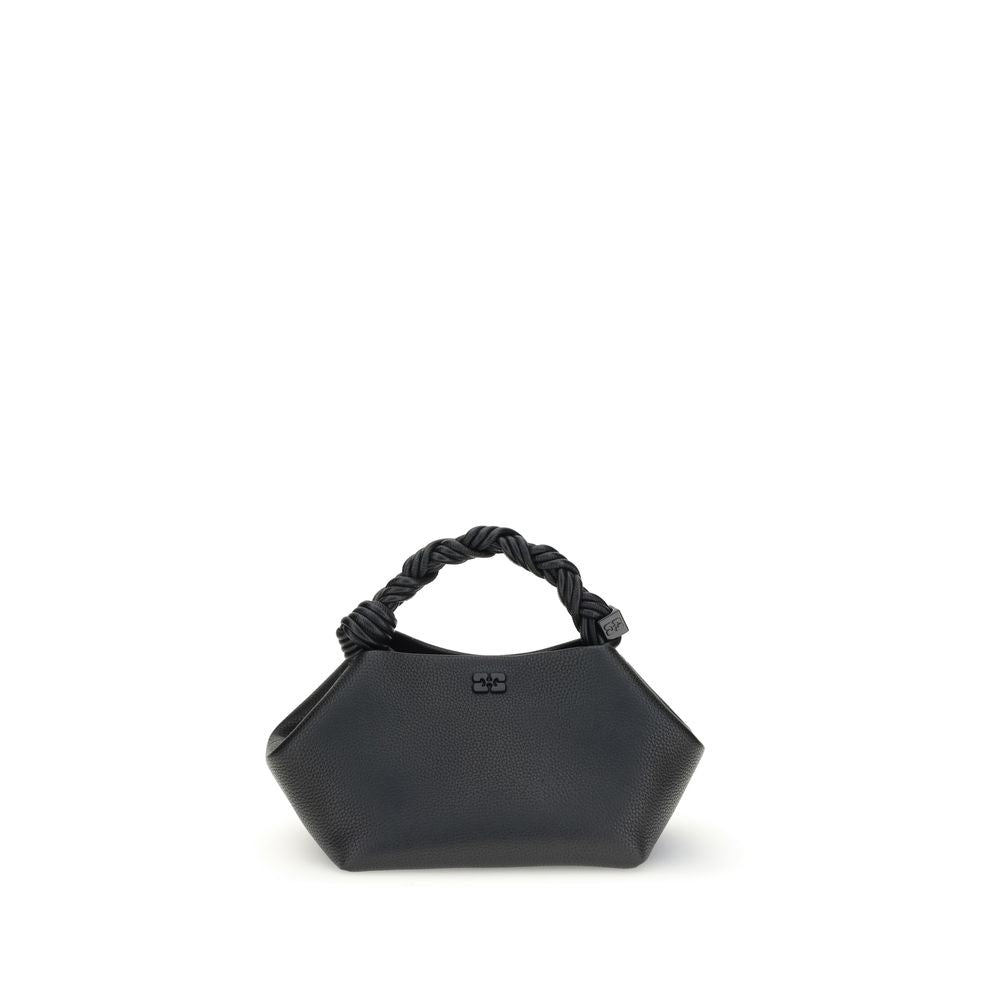 Schwarze Handtasche aus recyceltem Polyester