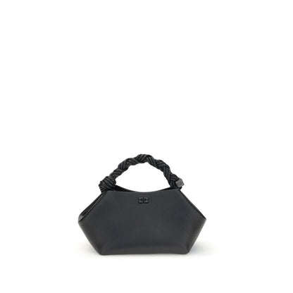 Schwarze Handtasche aus recyceltem Polyester