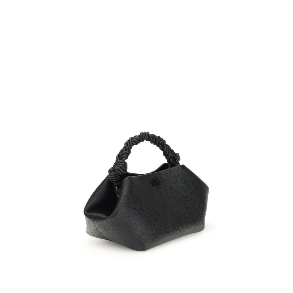 Schwarze Handtasche aus recyceltem Polyester