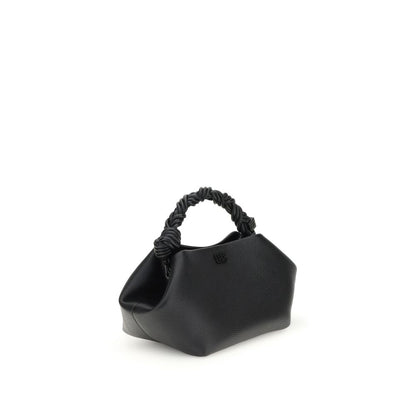 Schwarze Handtasche aus recyceltem Polyester