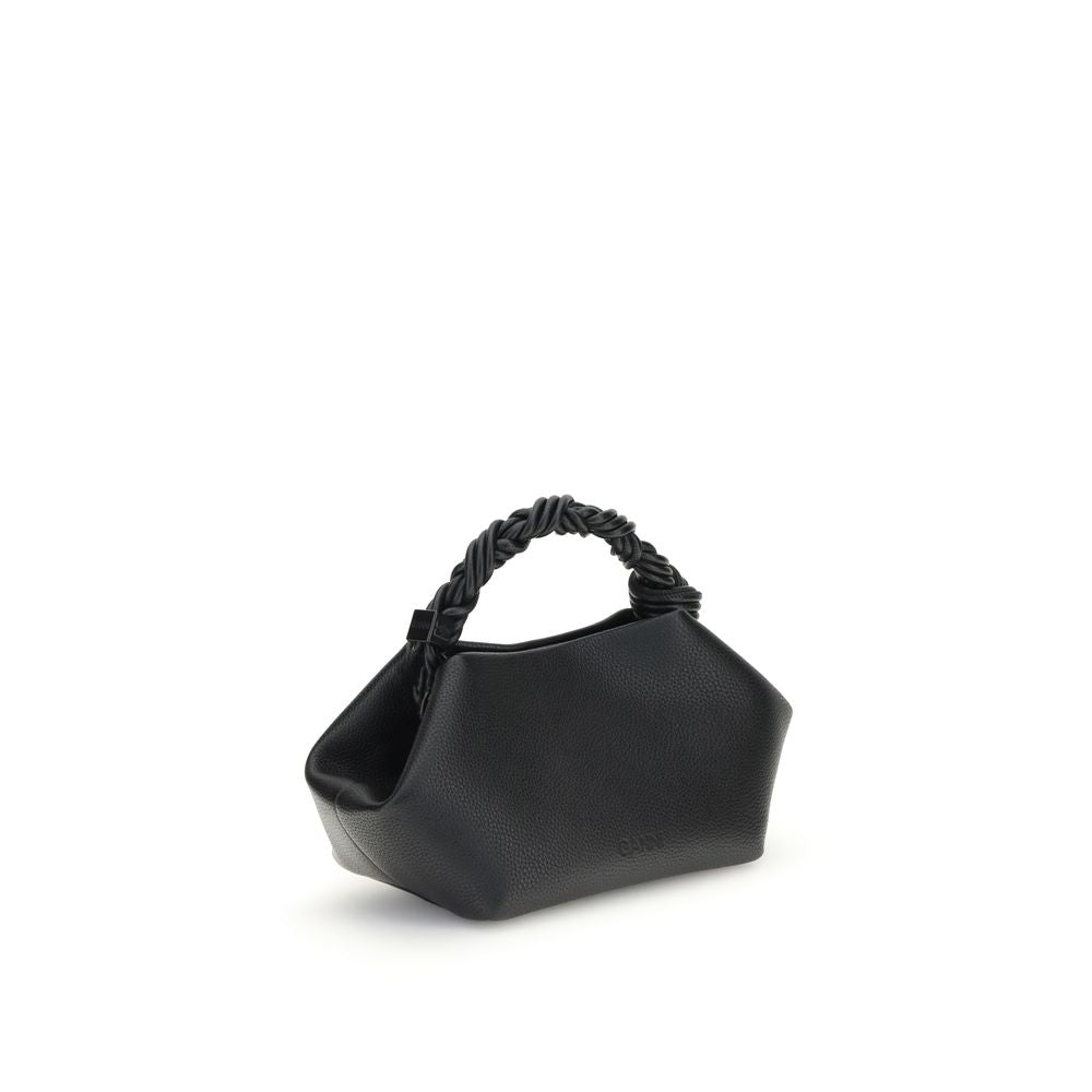 Schwarze Handtasche aus recyceltem Polyester