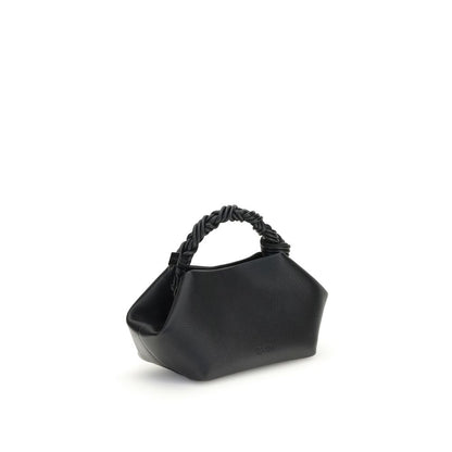 Schwarze Handtasche aus recyceltem Polyester