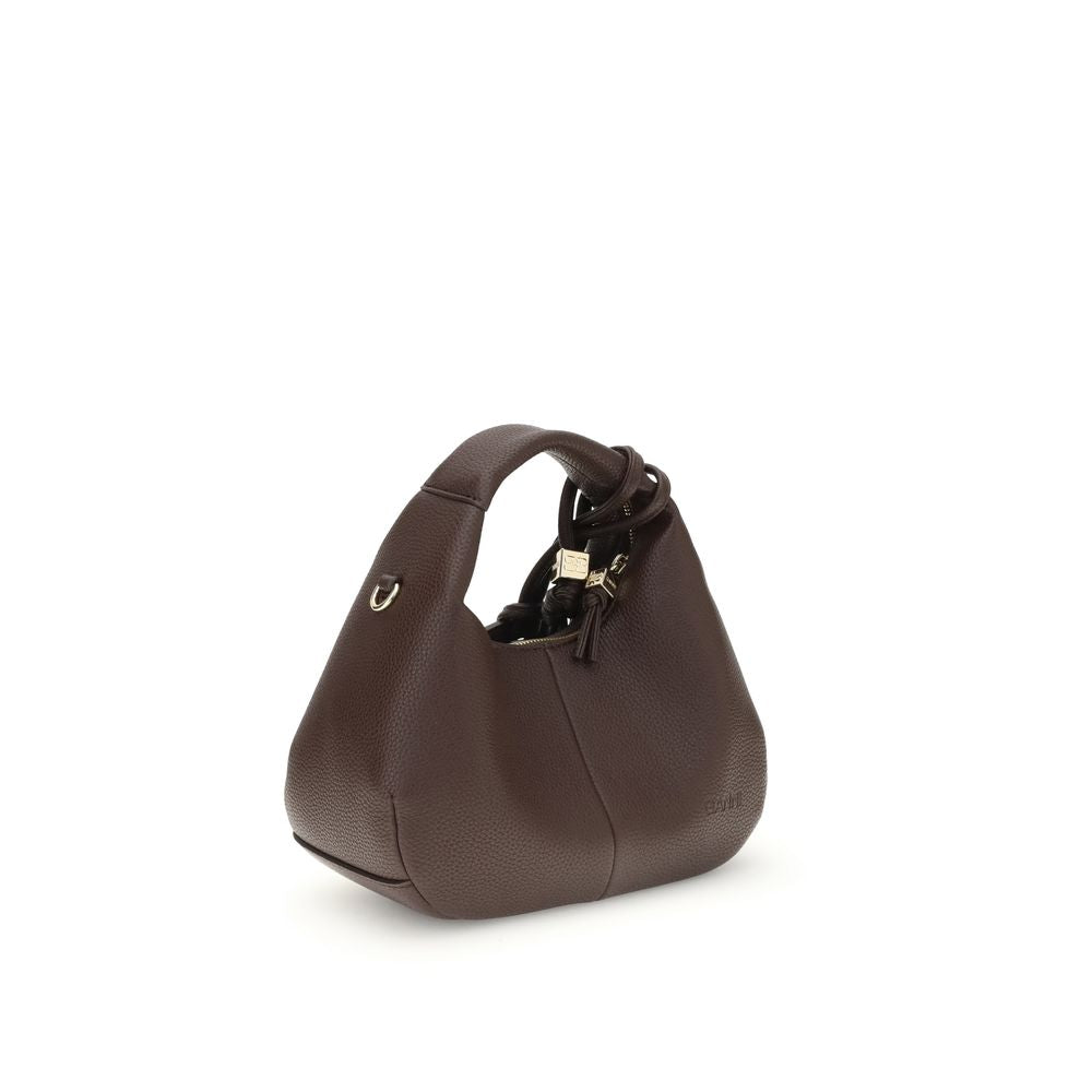 Braune Handtasche aus recyceltem Polyester