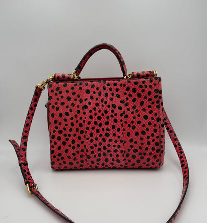 DOLCE & GABBANA SICILY Handtasche aus Reptilleder