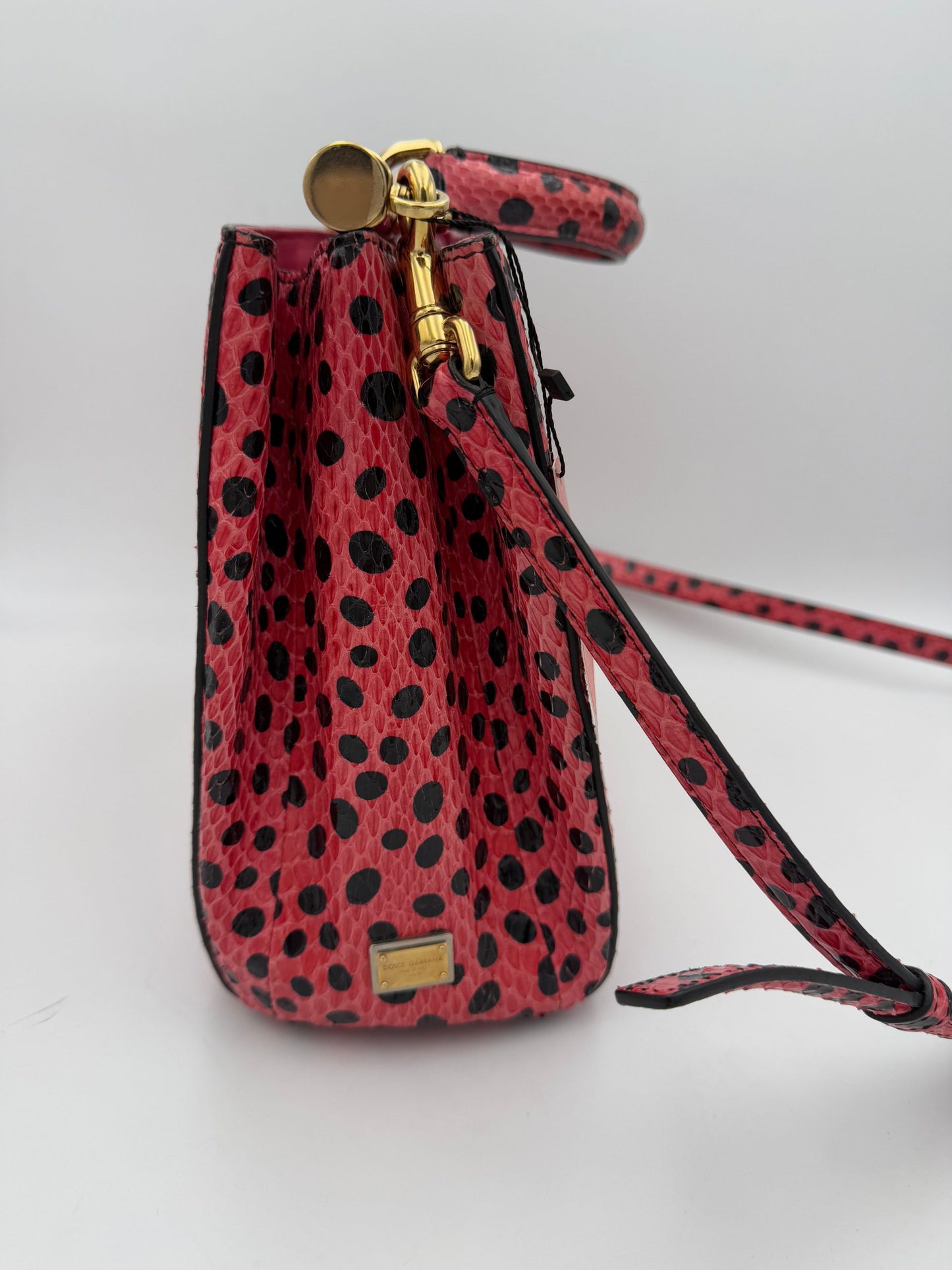 DOLCE & GABBANA SICILY Handtasche aus Reptilleder