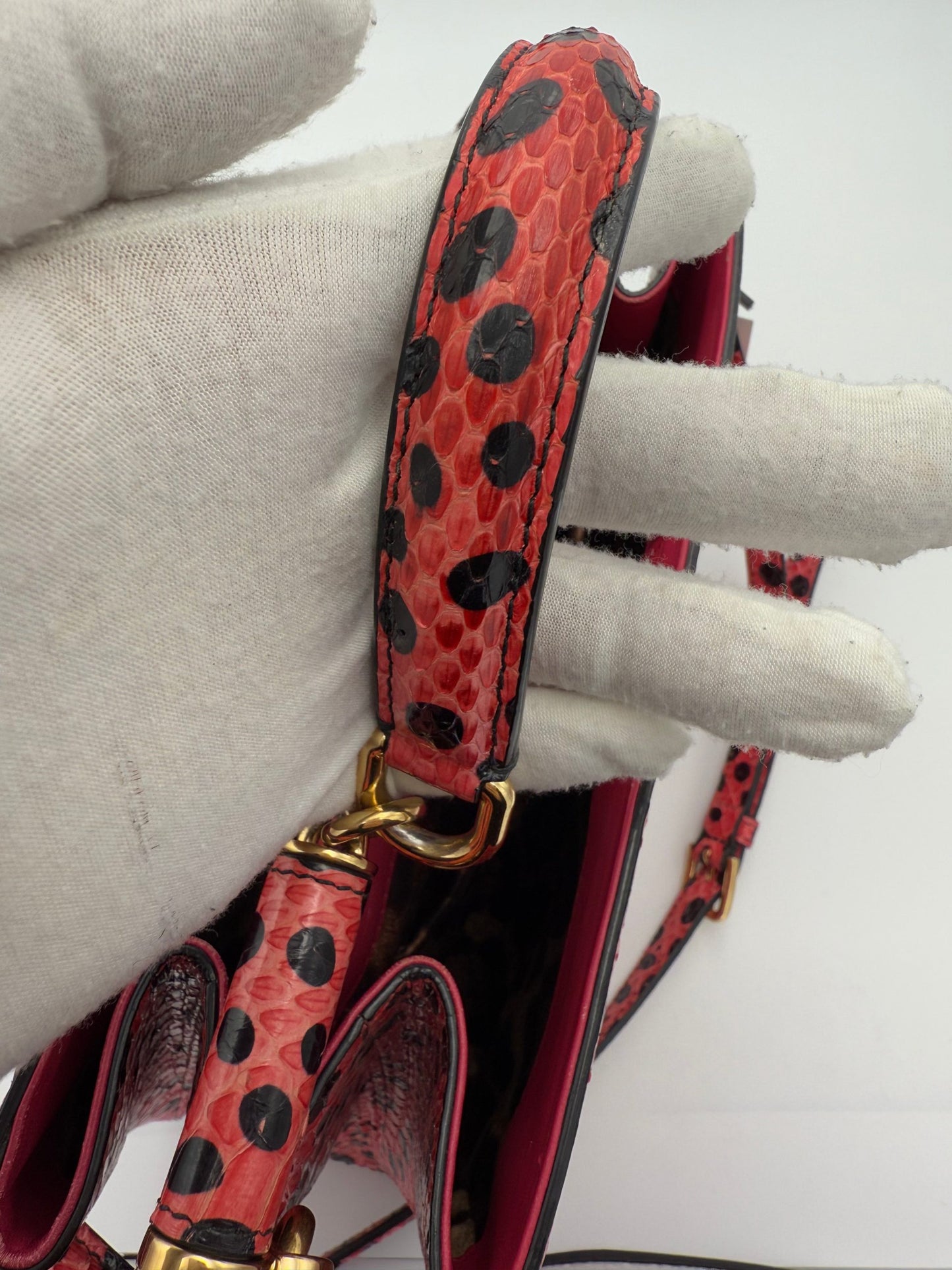 DOLCE & GABBANA SICILY Handtasche aus Reptilleder