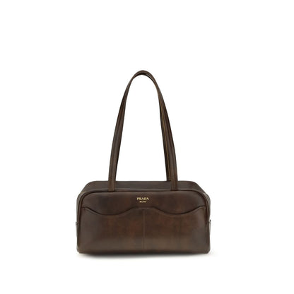 Braune Kalbsleder Bos Taurus Schultertasche