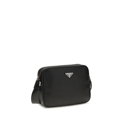 Schwarze Bos Taurus Kalbsleder Schultertasche