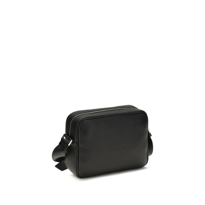 Schwarze Bos Taurus Kalbsleder Schultertasche