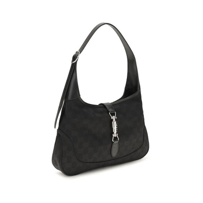 Schwarze Stoffhandtasche