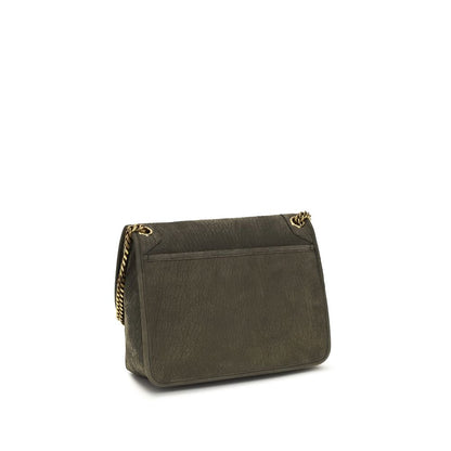 Graue Lammleder Schultertasche Ovis Aries Aries