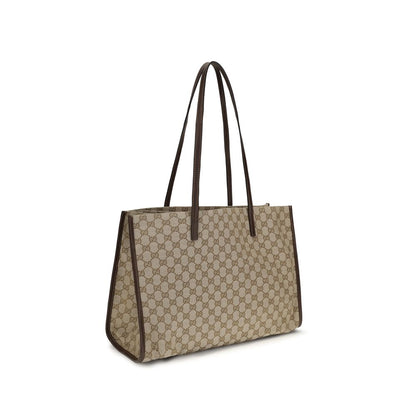 Beige Stoff-Handtasche