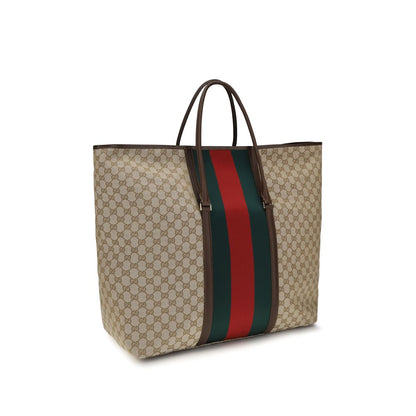Beige Stoff-Schultertasche
