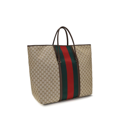 Beige Stoff-Schultertasche