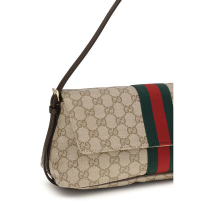 Beige Stoff-Handtasche