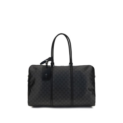 Schwarze Stoffhandtasche