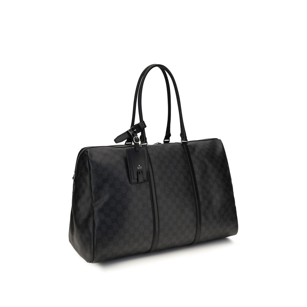 Schwarze Stoffhandtasche