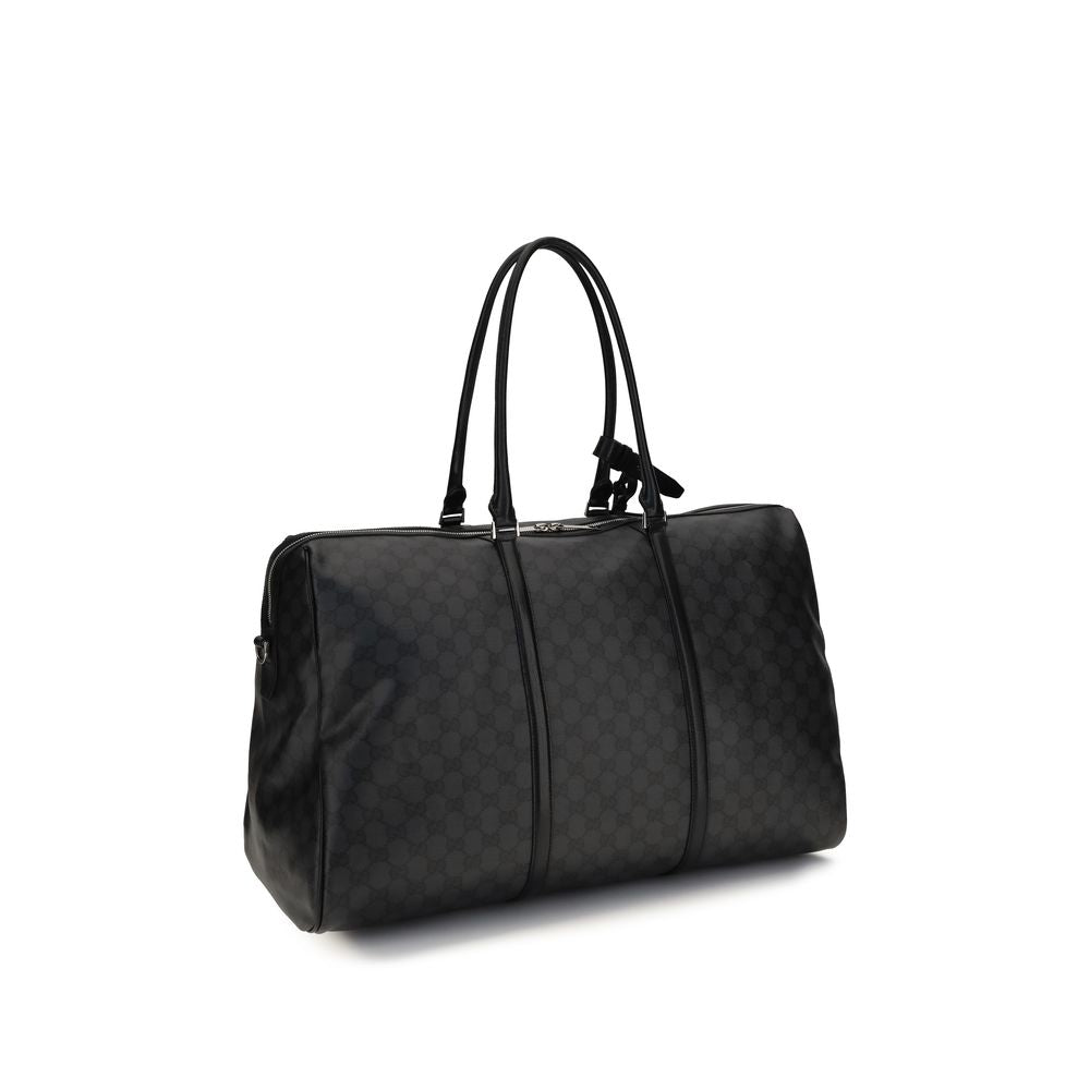Schwarze Stoffhandtasche