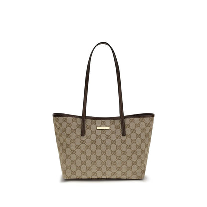 Beige Stoff-Handtasche
