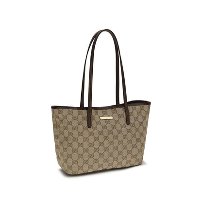 Beige Stoff-Handtasche