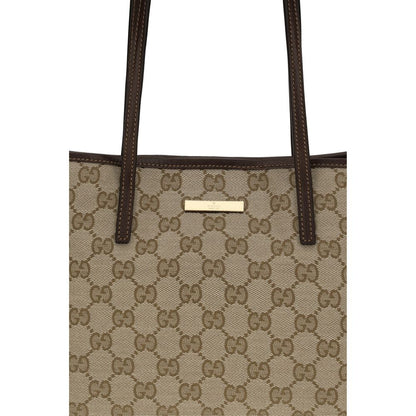 Beige Stoff-Handtasche
