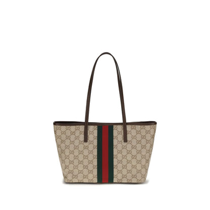 Beige Stoff-Handtasche