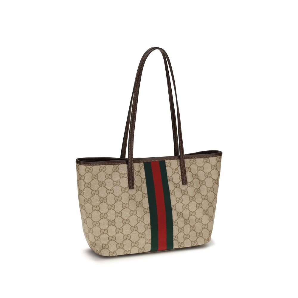 Beige Stoff-Handtasche