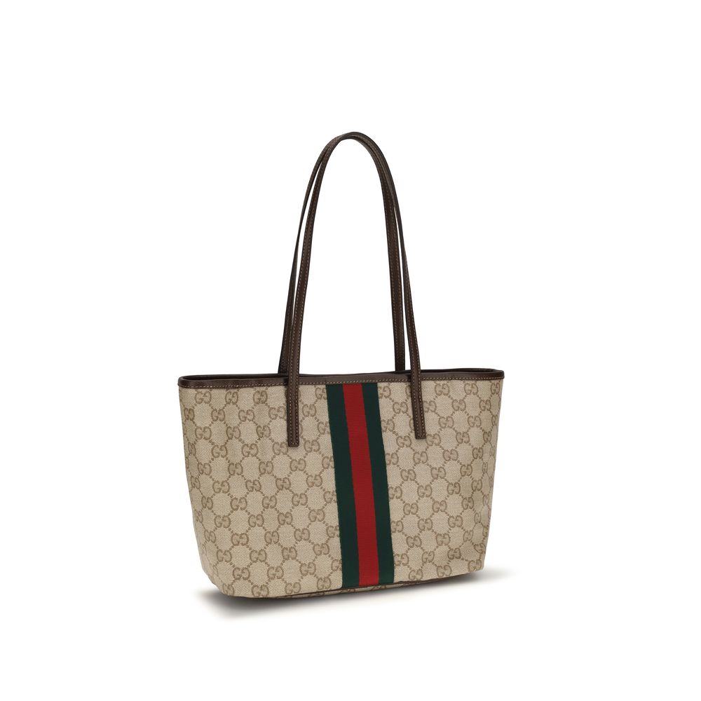 Beige Stoff-Handtasche
