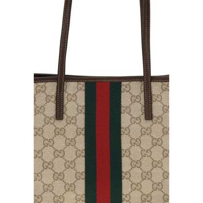 Beige Stoff-Handtasche