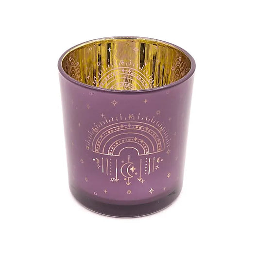 Wunderschöne Candle light holder metallic