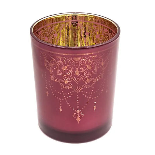 Magische Candle light holder metallic