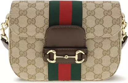 Gucci Small Horsebit 1955 Schultertasche Beige - Eleganz trifft Luxus