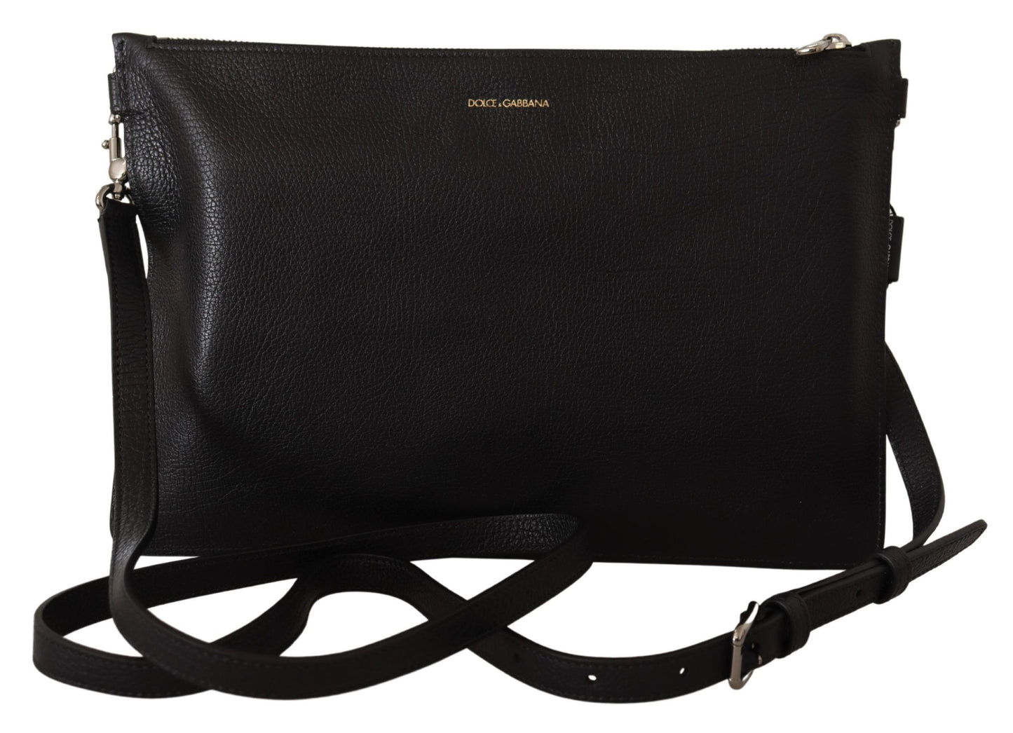 Dolce & Gabbana Schwarzes Exotenleder Schulterriemen Alta Sartoria Tasche – Luxuriöse Designer Umhängetasche