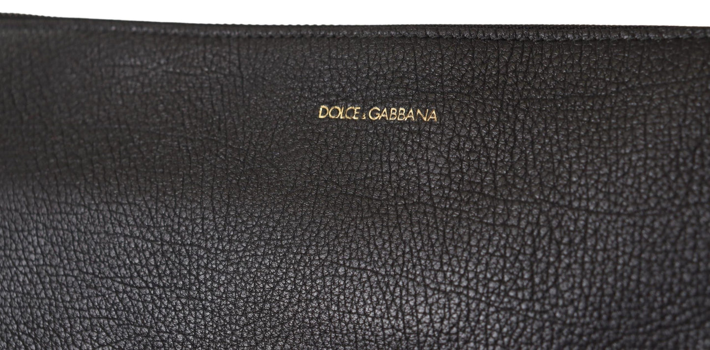 Dolce & Gabbana Schwarzes Exotenleder Schulterriemen Alta Sartoria Tasche – Luxuriöse Designer Umhängetasche