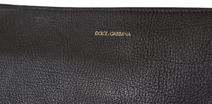 Dolce & Gabbana Schwarzes Exotenleder Schulterriemen Alta Sartoria Tasche – Luxuriöse Designer Umhängetasche