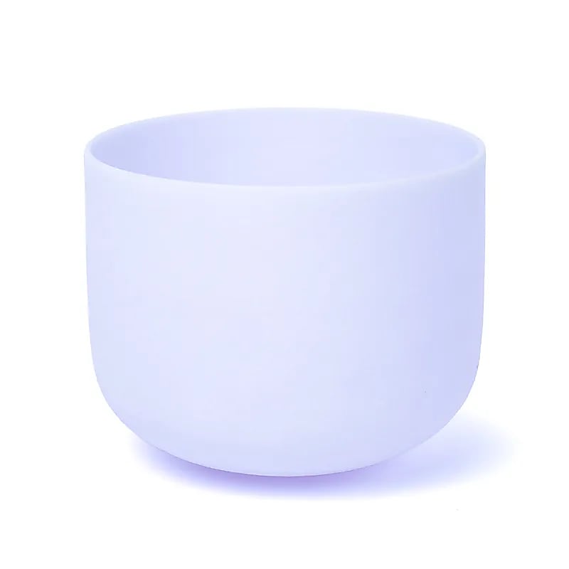 Kristall-Klangschale violett F-Ton 432 Hz + Tasche -- ±20 cm