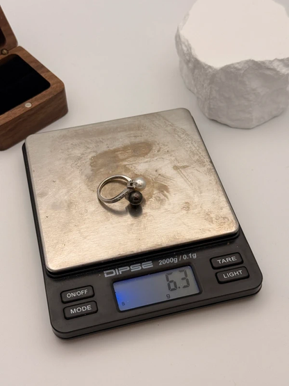 Exquisiter Toi et Moi Ring 750 Weißgold – Diamanten, Tahiti & Akoya Perlen