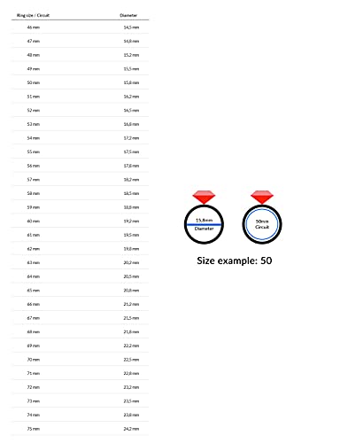 MARKO Women's Yellow Gold Ring for Women with 0.60 Carat Ruby and 0.05 Carat Diamonds Ring 14 Carat Gold (585) Gold Ring with Box | Gold Ring for Women