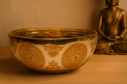 Heilige Schwingung trifft edles Design – Versilberte Klangschale