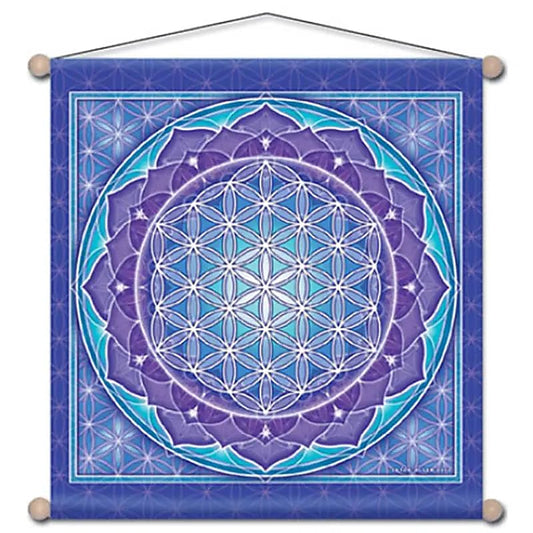 Wandschmuck für Meditation Blume des Lebens  -- 38x38 cm