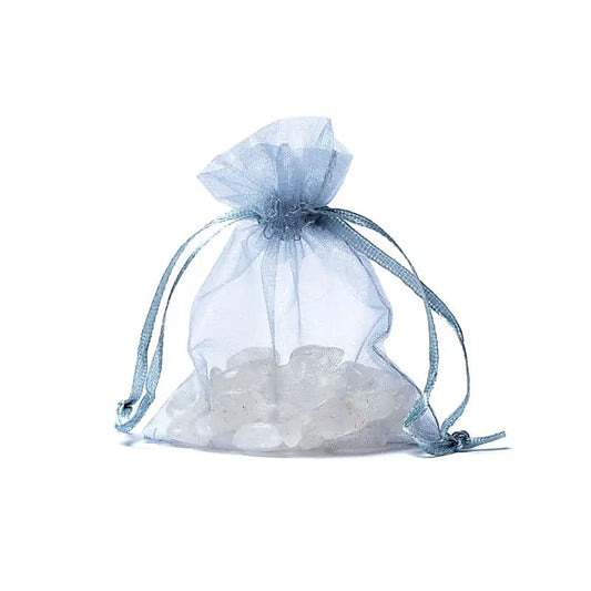 Stilvolle Organza gift bag grey