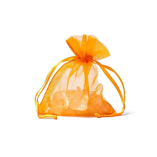 Stilvolle Organza gift bag orange