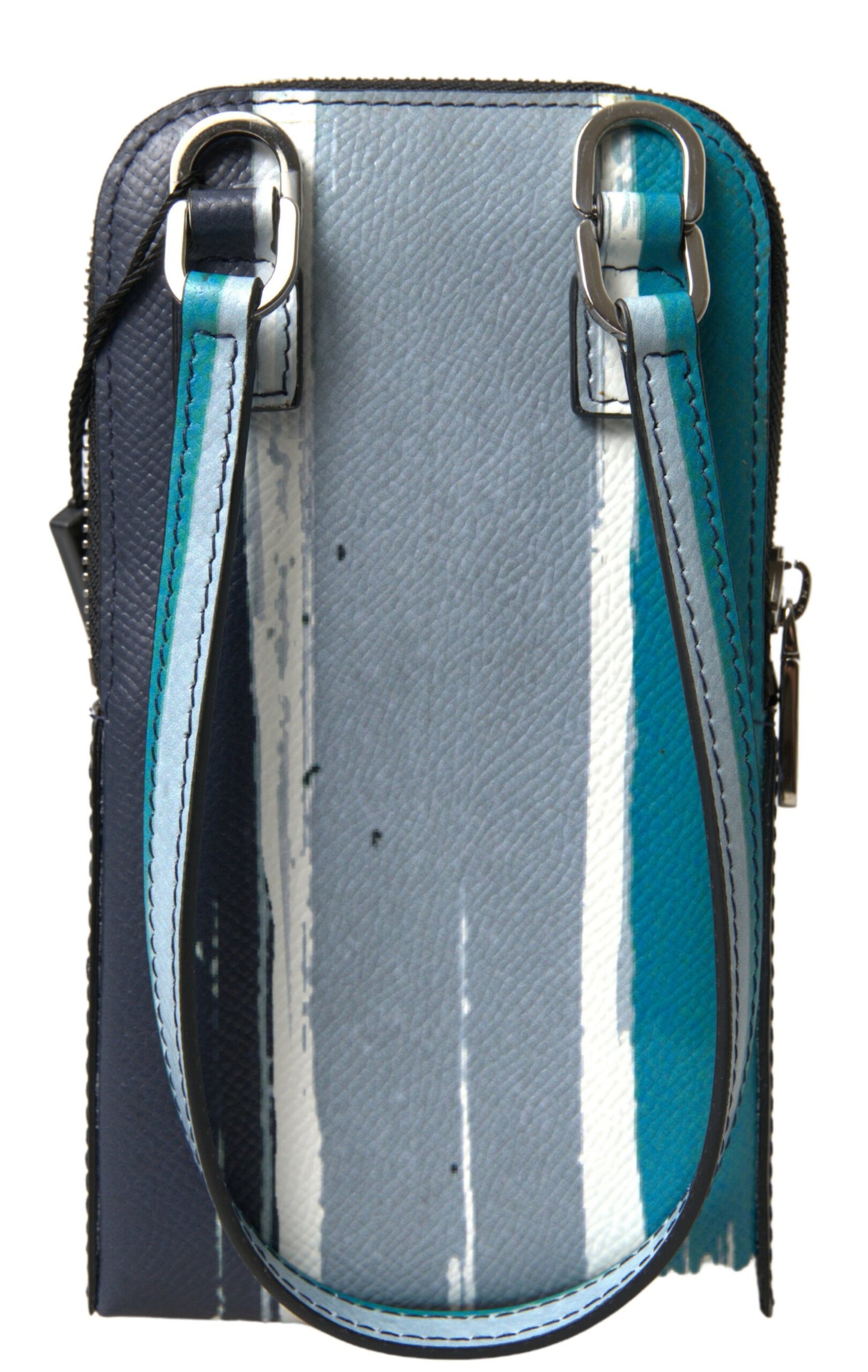 Dolce & Gabbana Blau Leder Geldbörse Crossbody Sling Phone Bag Unisex – Luxus für Jedes Outfit