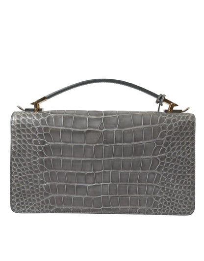 Balenciaga Graue Exotenleder Handtasche Medium – Elegante Schultertasche für Damen