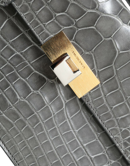 Balenciaga Graue Exotenleder Handtasche Medium – Elegante Schultertasche für Damen