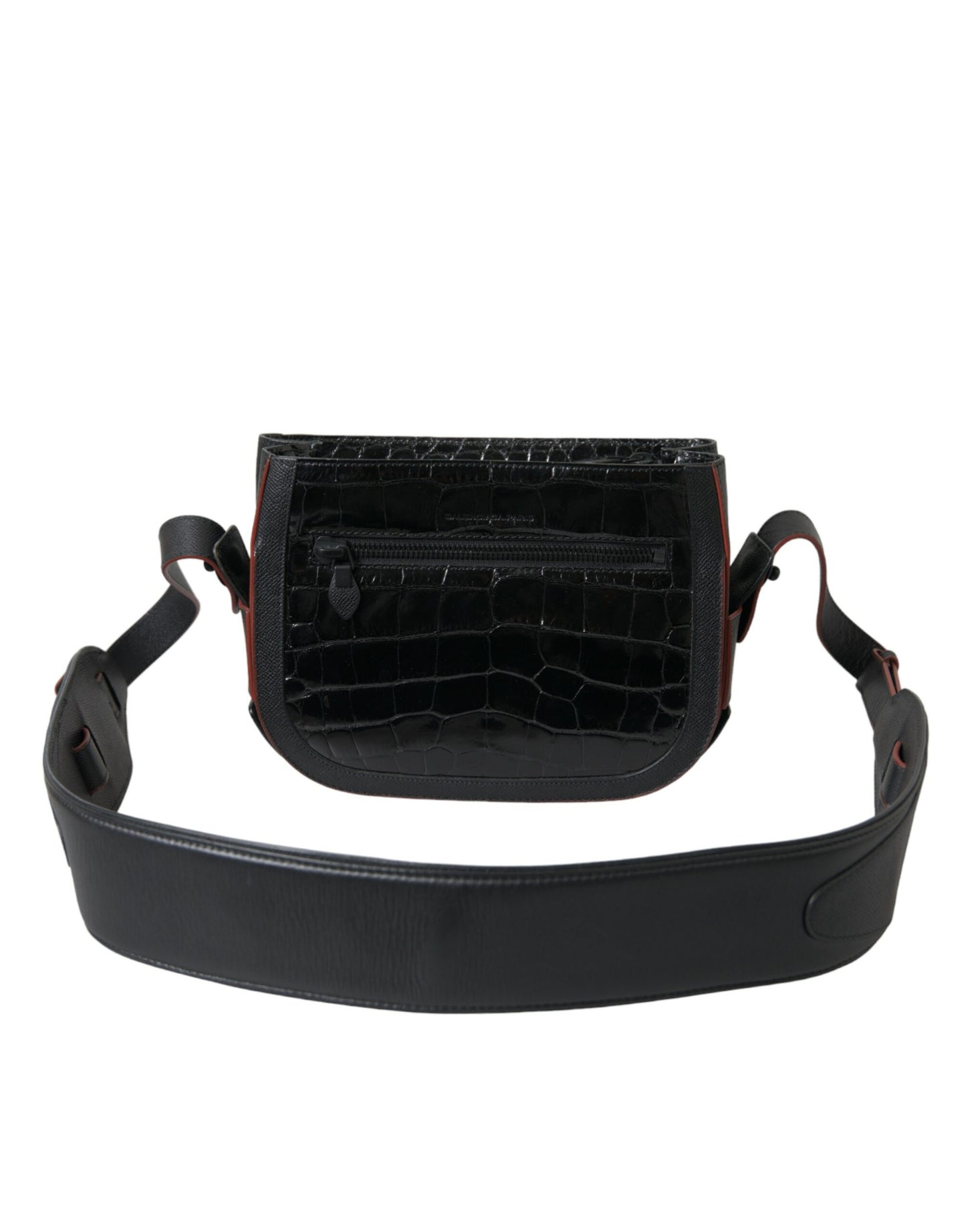 Balenciaga Schwarze Exotenleder Schulter Crossbody Kameratasche – Luxus für Damen