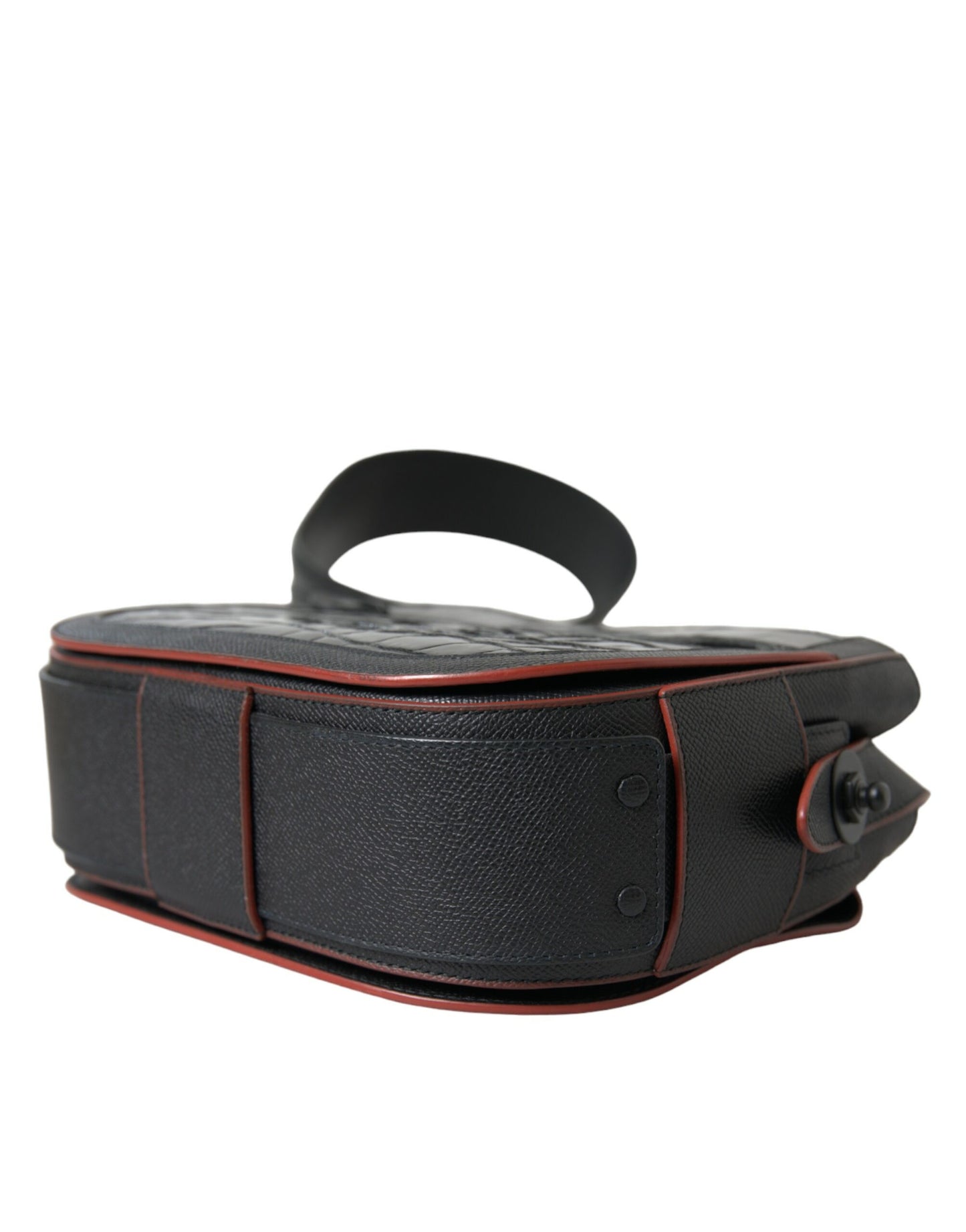 Balenciaga Schwarze Exotenleder Schulter Crossbody Kameratasche – Luxus für Damen