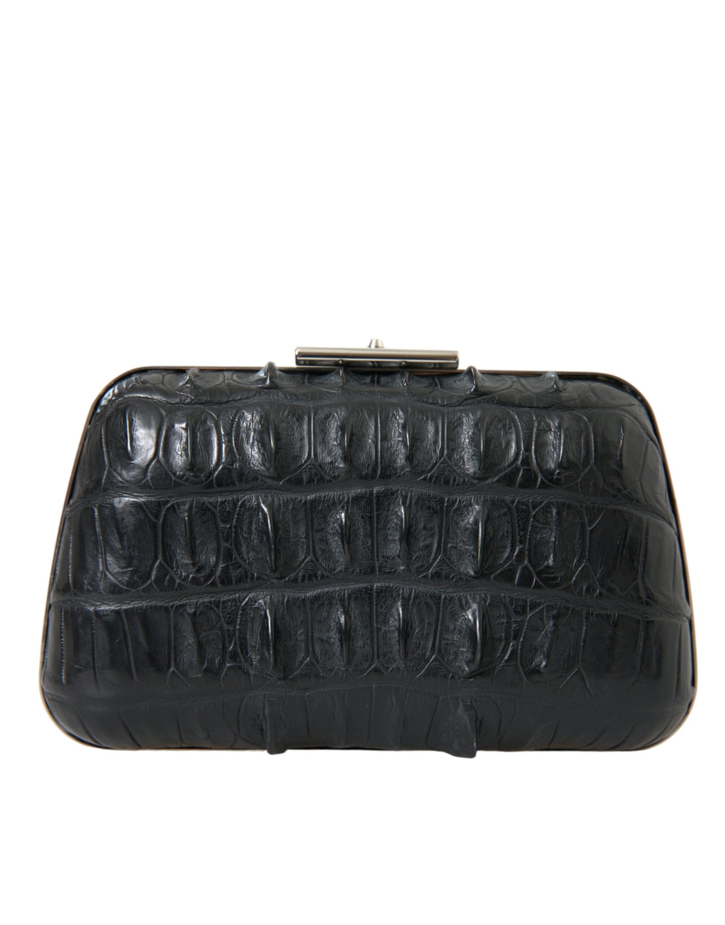 Balenciaga Schwarze Exotenhaut Leder Umhängetasche – Luxus Clutch Bag